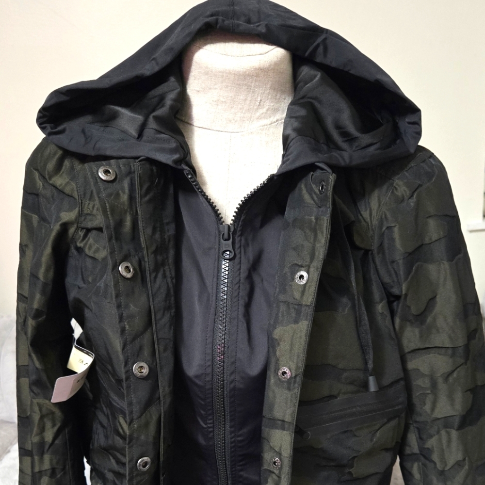 Camouflage Hooded Fully Lined Jacket